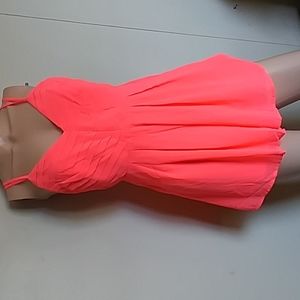 The clothing Co caged back Neon orange culottes NWT